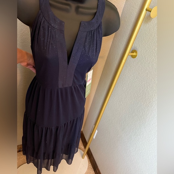 NWT Sparkly Blue Formal or Semi Formal Dress Size 10 - Picture 4 of 10